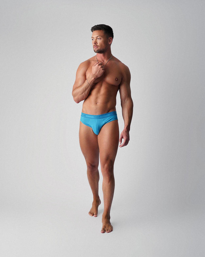 Cotton Classic Brief - Cerulean