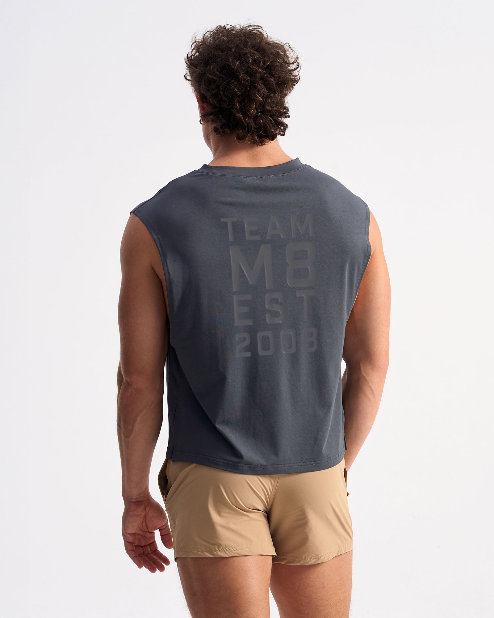 Strike Box Muscle Tank - Gunmetal