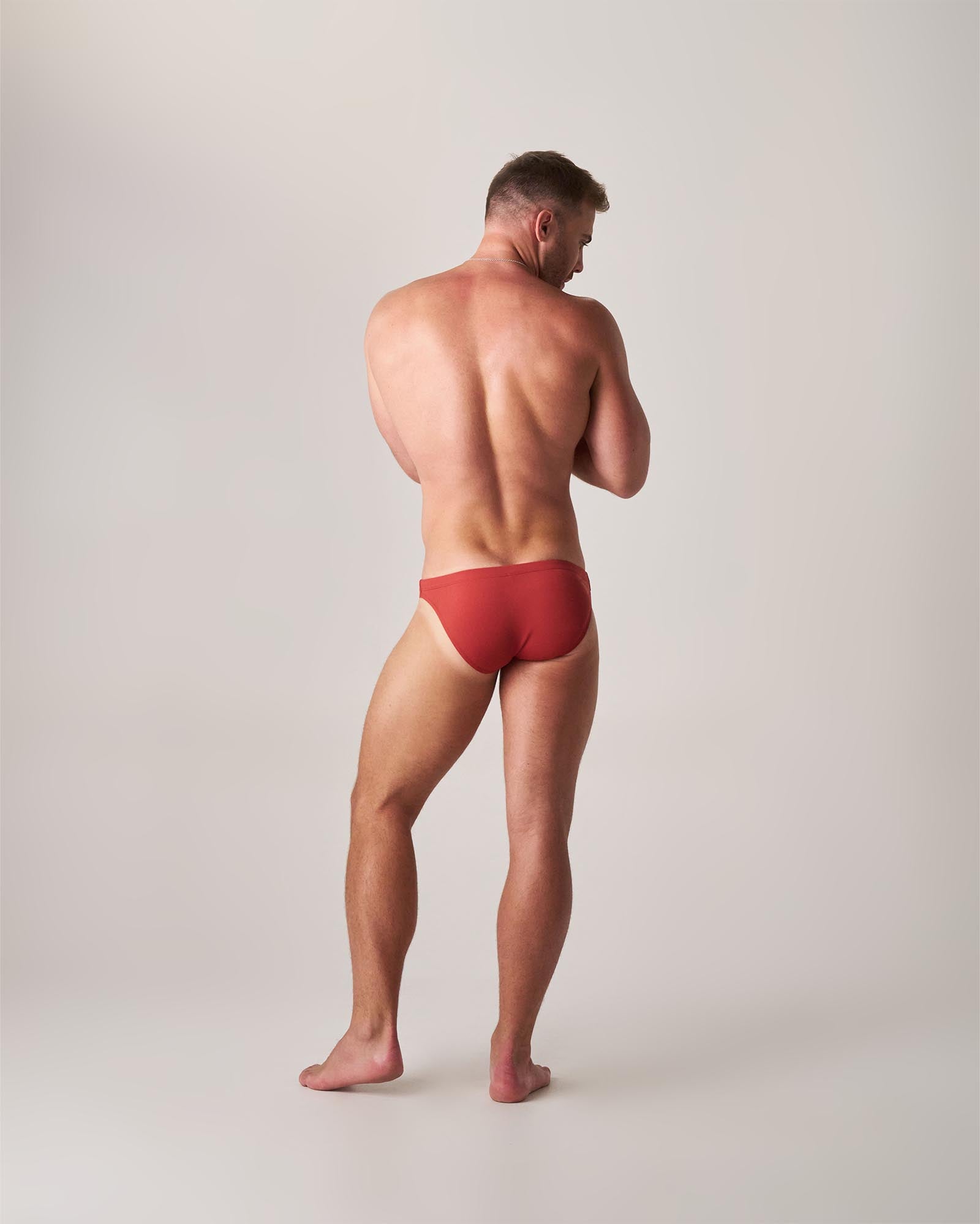 Statement Bikini Swim Brief - Terracotta