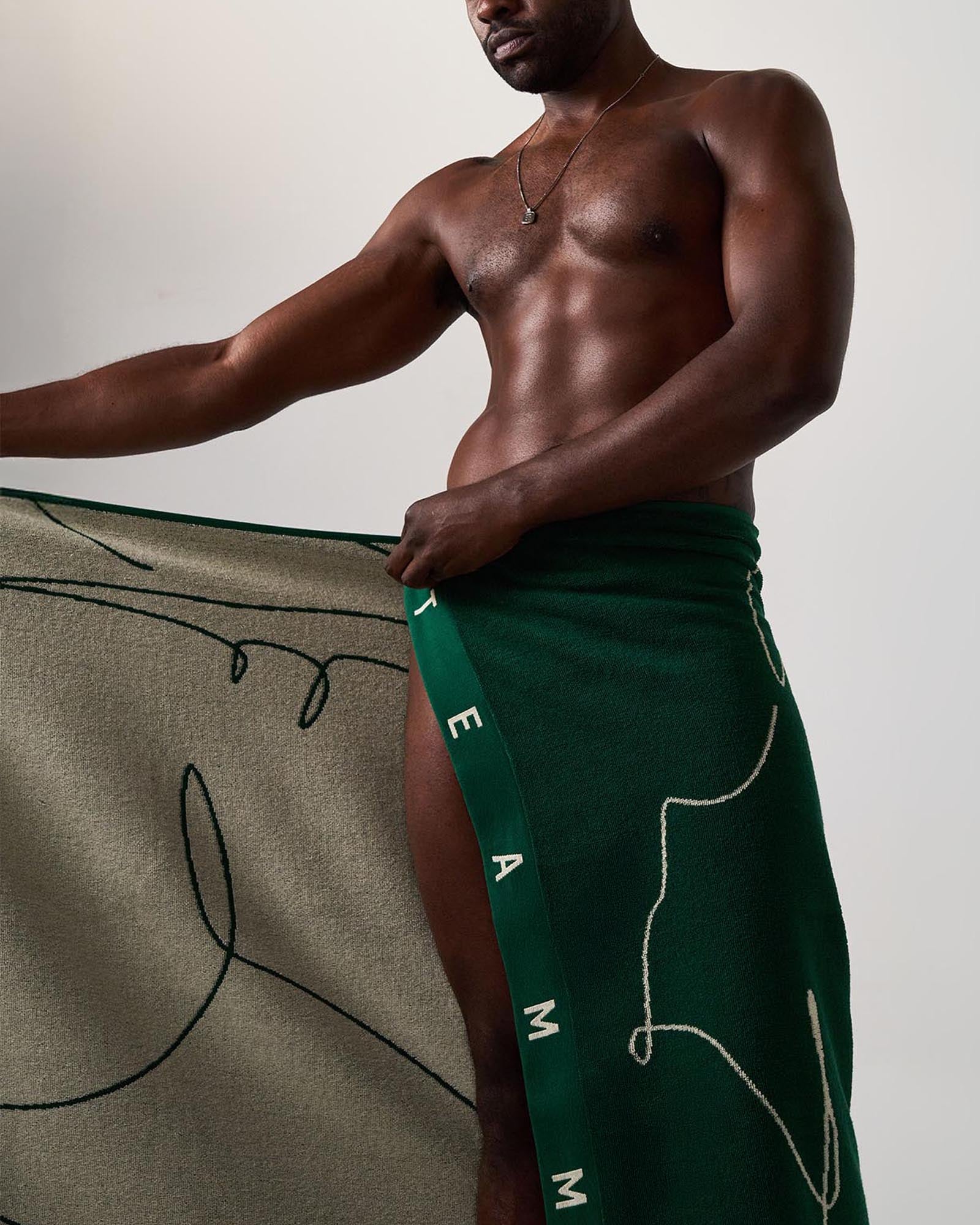 Physique Beach Towel - Emerald