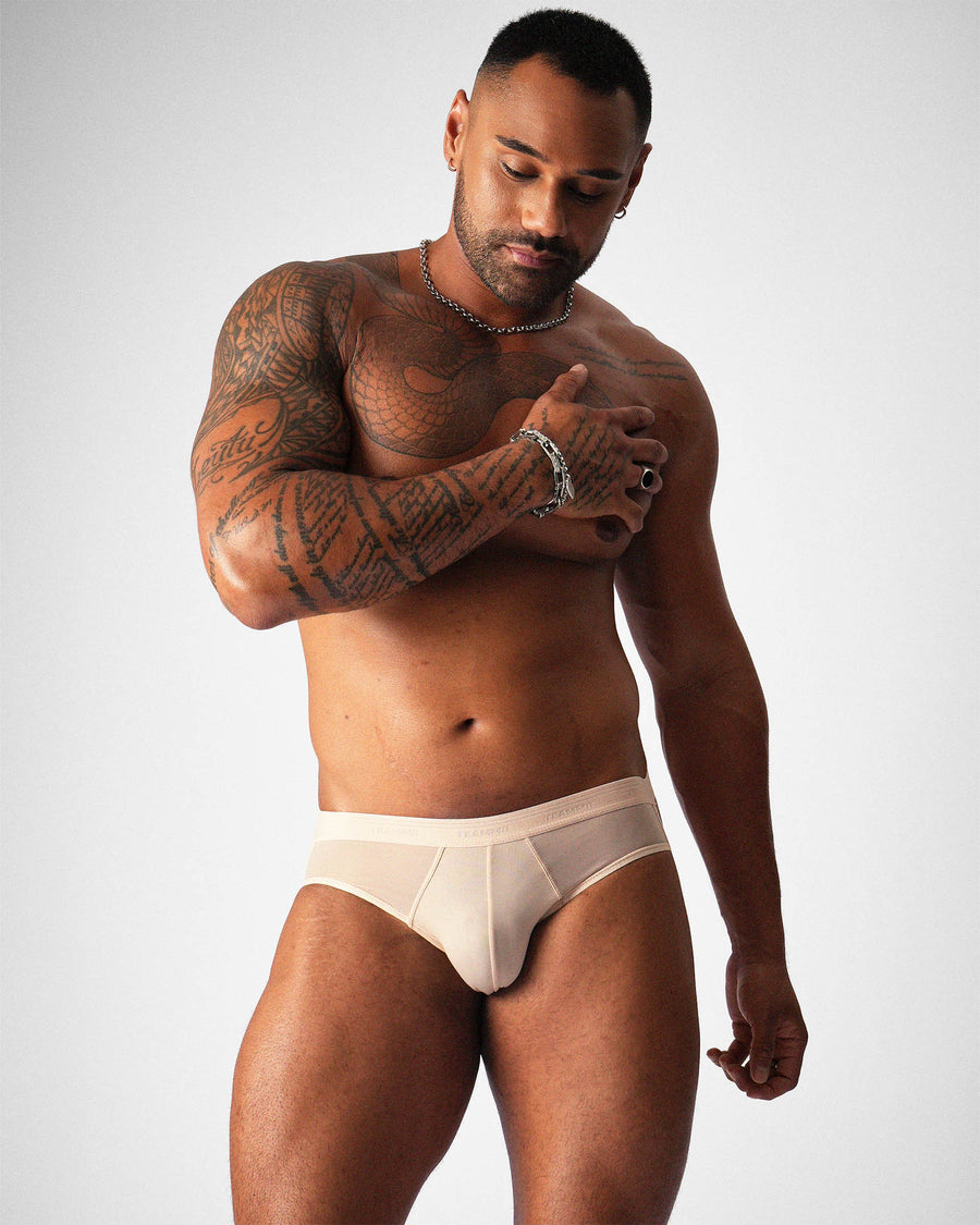 Allure Sheer Jockstrap - Husk