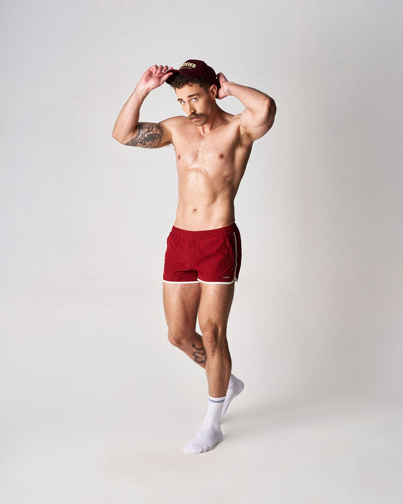 S.S.C. Legacy Scallop Short - Maroon