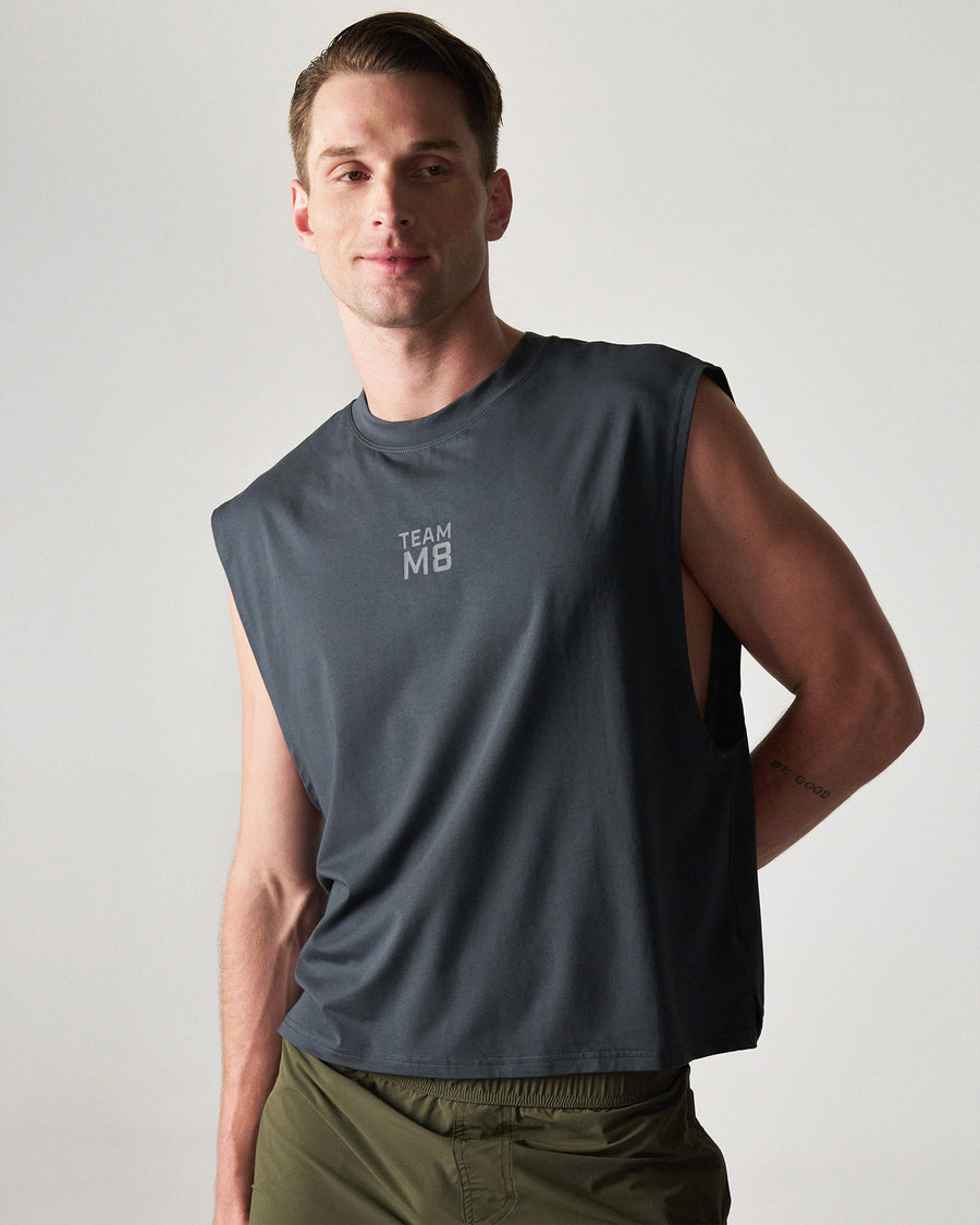 Strike Box Muscle Tank 2.0 - Gunmetal