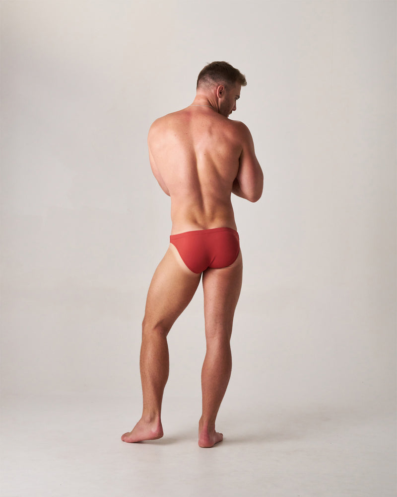 Statement Bikini Swim Brief - Terracotta
