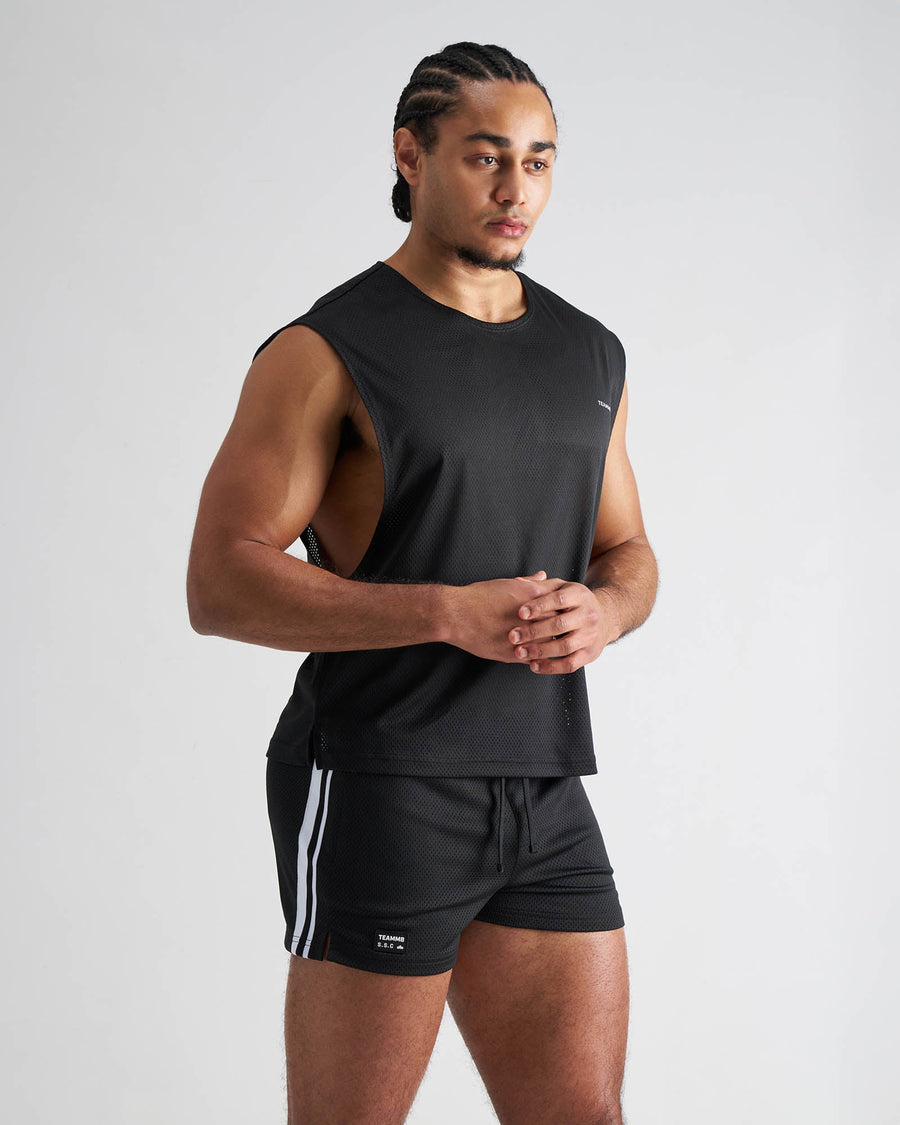 S.S.C. Mesh Muscle Tank - Black