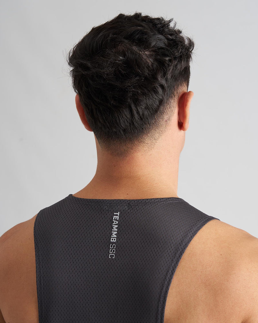 S.S.C. Mesh Tank - Gunmetal