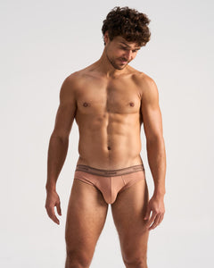 New Cotton Classic Brief - Latte