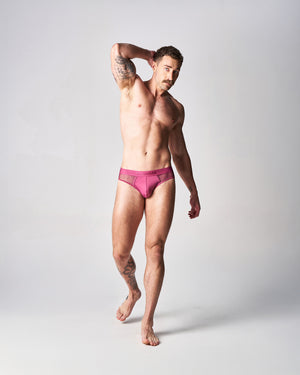 Score Sheer Slim Brief - Boysenberry